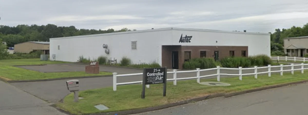Exterior of the Autac USA manufacturing facility in Branford, Connecticut