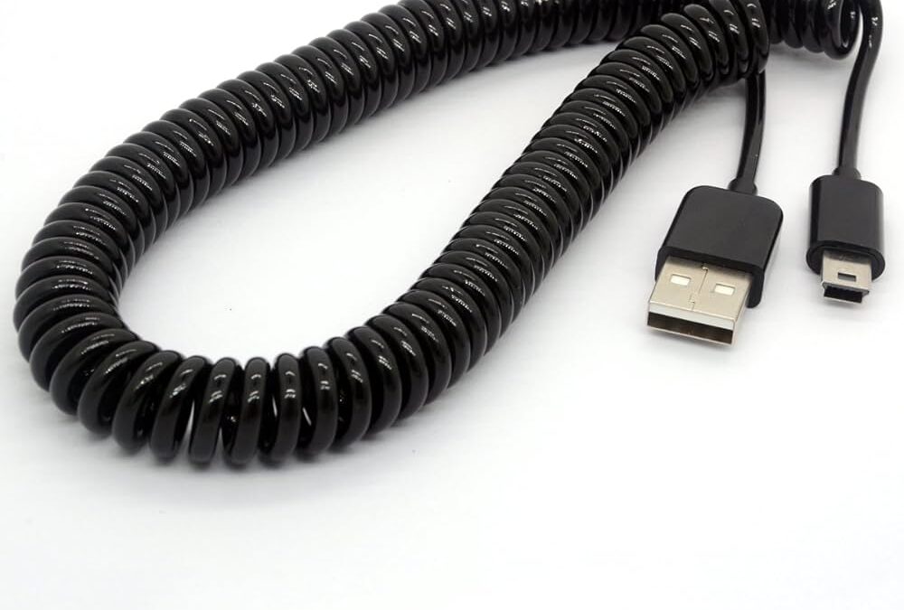 spiral micro usb cable