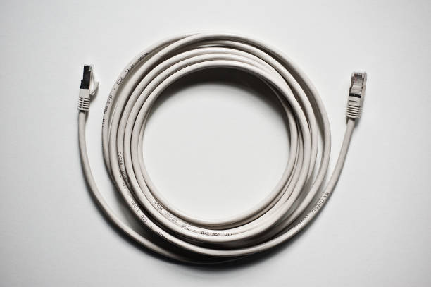 White Coiled Extension Cords